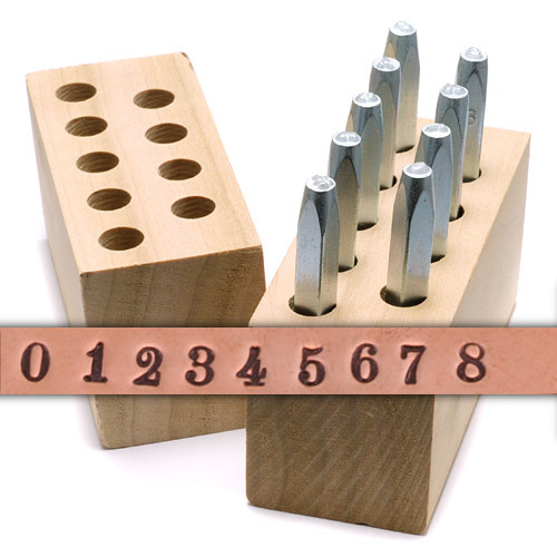 Metal Stamping Tools Beaducation Chronicle Number Stamp Set 3/32" (2.4mm)